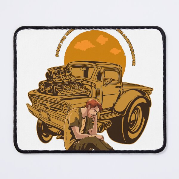 Item preview, Funny Camping RV Parking Apology Vintage Truck  designed and sold by SP Street Print.