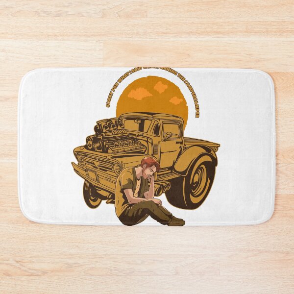 Item preview, Funny Camping RV Parking Apology Vintage Truck  designed and sold by SP Street Print.