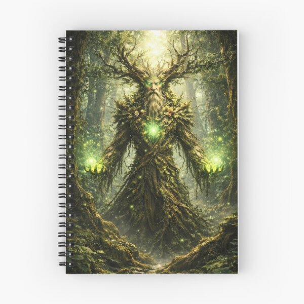 Item preview, Ancient Forest Druid – Nature Spirit Guardian Fantasy Art designed and sold by DrakariArt.