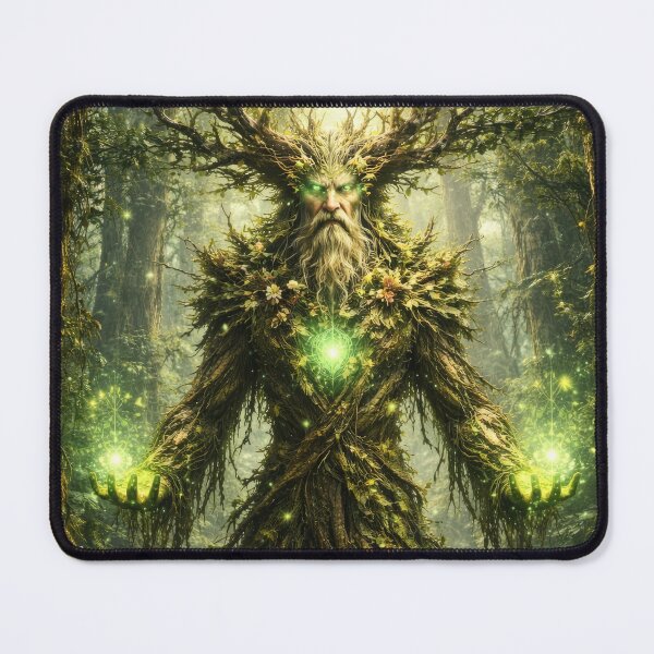 Item preview, Ancient Forest Druid – Nature Spirit Guardian Fantasy Art designed and sold by DrakariArt.
