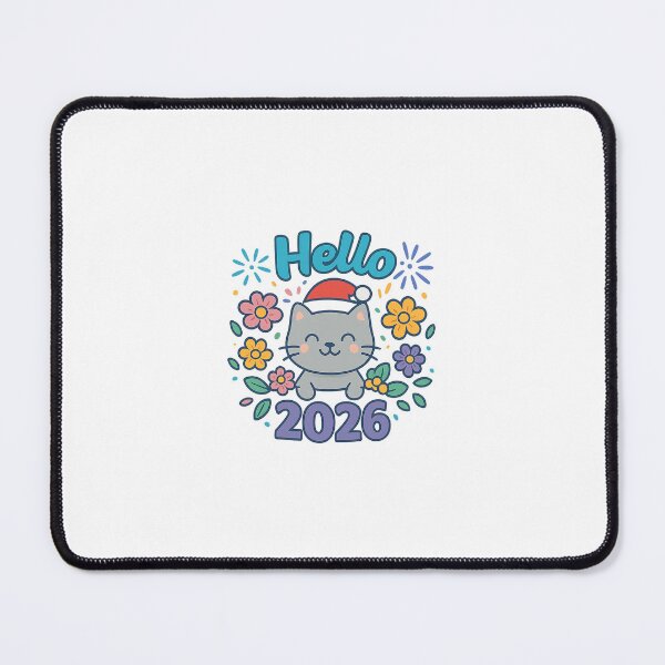 Item preview, Hello 2026 – Colorful Cat Celebration Edition designed and sold by ANiyati.