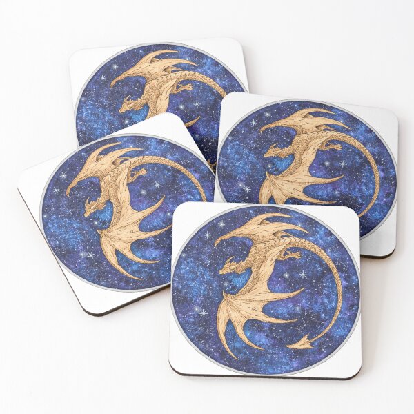 Item preview, Guardian Dragon — Handcrafted Fantasy Illustration designed and sold by ScratchednBurnt.