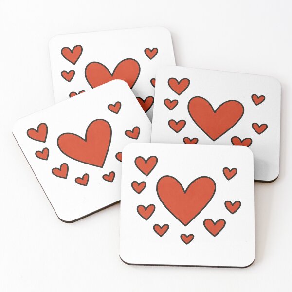Item preview, Scattered Red Hearts – Valentine Watercolor Design designed and sold by ANiyati.