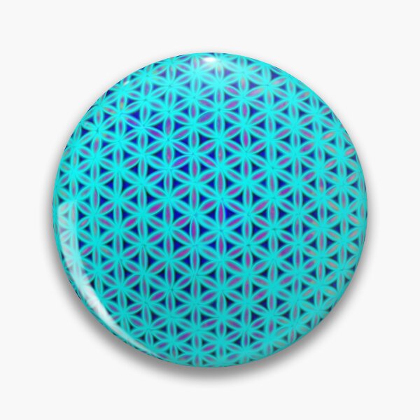 Item preview, Neon blue flower of life, scared geometry, zen life  designed and sold by hollycooper.