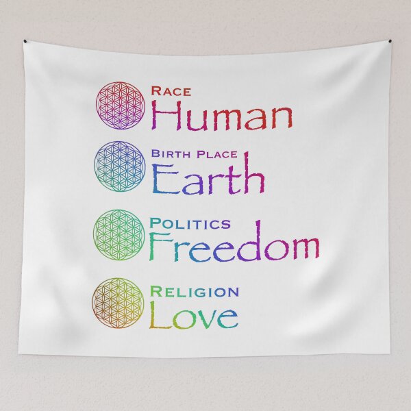 Item preview, Race-HUMAN, Birthplace-EARTH, Politics -FREEDOM, Religion-Love, be kind designed and sold by hollycooper.