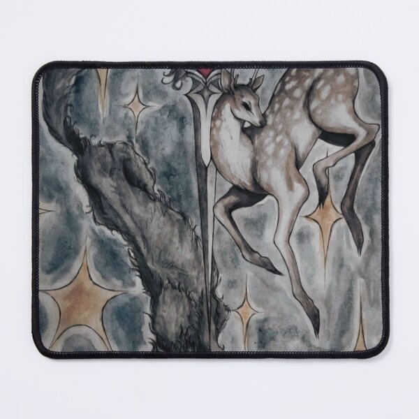 Item preview, byler cleridan deer borzoi painting designed and sold by boo-makesthings.