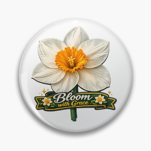 Item preview, Bloom With Grace Daffodil Patch designed and sold by Mastermind-Art.