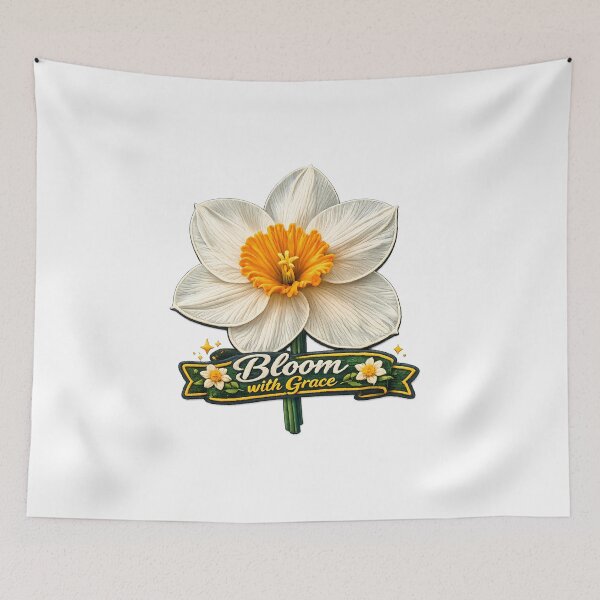 Item preview, Bloom With Grace Daffodil Patch designed and sold by Mastermind-Art.