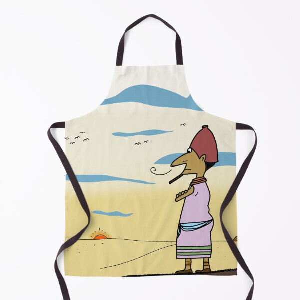 Item preview, "Ancient Egyptian Figure with Pyramids and Sunset" designed and sold by nighttime1990.