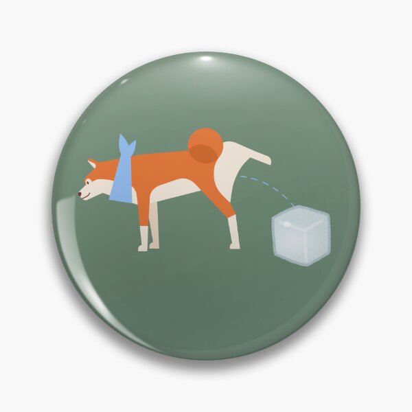 Item preview, Melt I C E Dog in Bandana Green Background designed and sold by LilWildflowers.