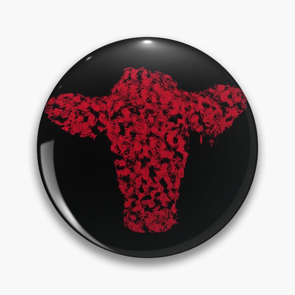 Item preview, Cow head in red color designed and sold by pixperienz4u.
