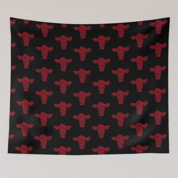 Item preview, Cow head in red color designed and sold by pixperienz4u.