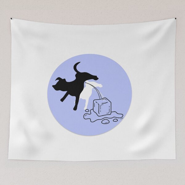 Item preview, Melt I C E Dog Whiz Lavender Blue Background designed and sold by LilWildflowers.