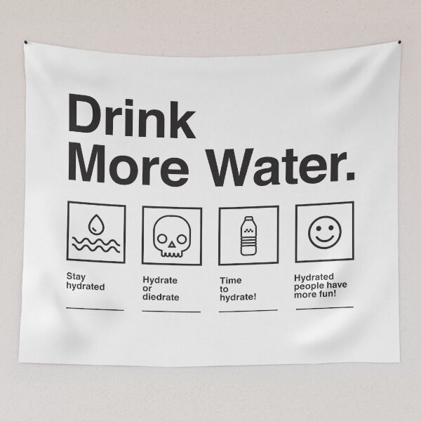 Item preview, Drink more water Stay Hydrated  designed and sold by Identity Club Co.