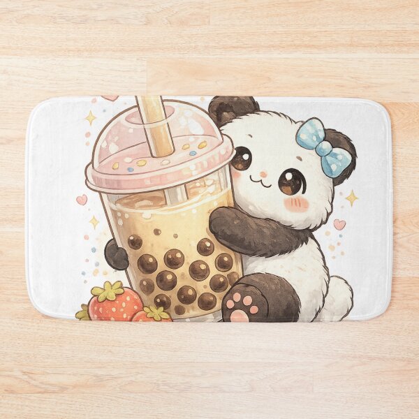 Item preview, Cute Panda Boba Lover – Kawaii Bubble Tea  designed and sold by Color Reverie.