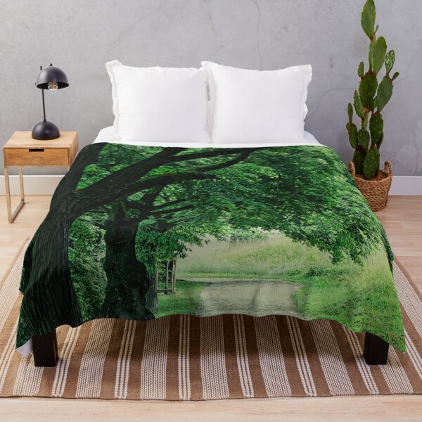 Item preview, A row of trees in the park alley in summer. designed and sold by NaturePhotography.