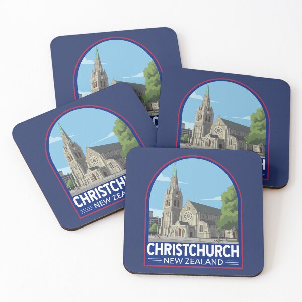 Item preview, Christchurch New Zealand Travel Art Emblem designed and sold by KrisSidDesigns.