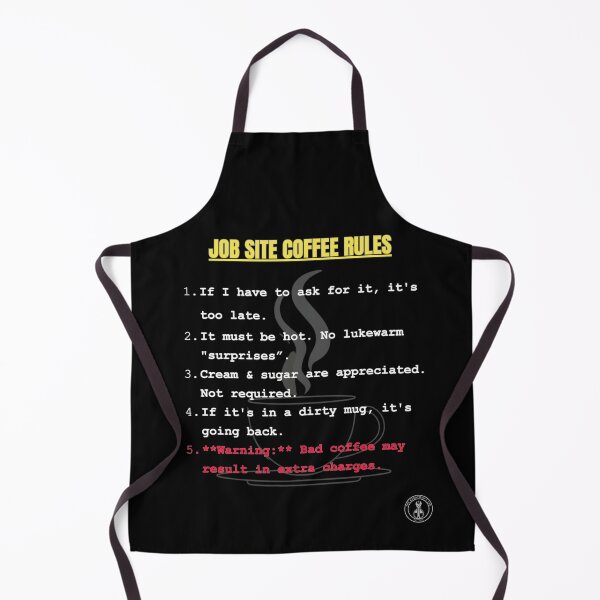 Item preview, Job Site Coffee Rules - Funny Tradesman Mug Design designed and sold by The Handyman's Lab.