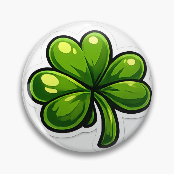Artikelvorschau, Glücksklee (vierblättrig) – kräftiges Grün – St. Patrick's Day entworfen und verkauft von Inkoro.