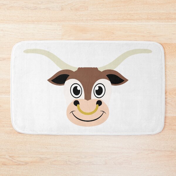 Item preview, Cute Barnyard Longhorn Cow designed and sold by Captain Creative.