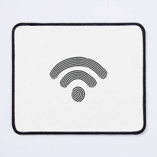 Item preview, Fingerprint Wi-Fi Symbol – Minimal Identity Signal (Transparent Background) designed and sold by ANiyati.
