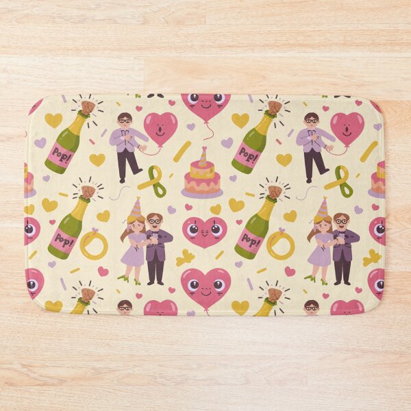 Item preview, Popping Champagne Anniversary Party - Whimsical Dancing Couples Pattern designed and sold by Midnight Veil Designs.