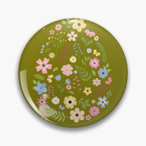 Item preview, Easter Floral Egg - Spring Flowers & Leaves. designed and sold by LunaPrintCo.