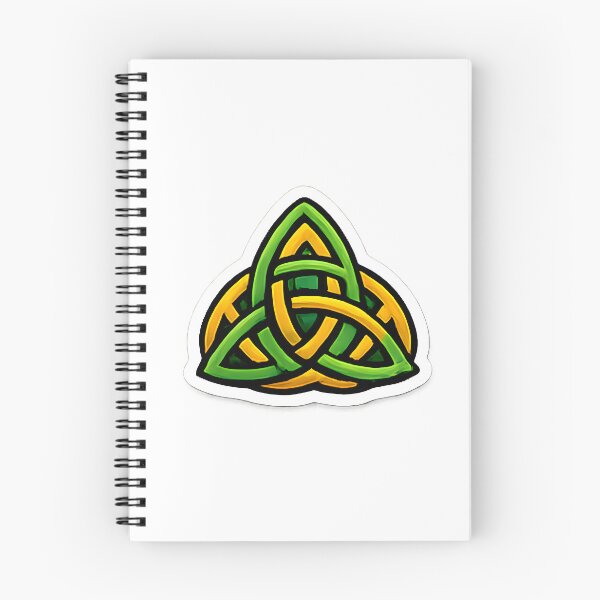 Item preview, Celtic Triquetra Knot Green and Gold Irish Symbol designed and sold by Inkoro.
