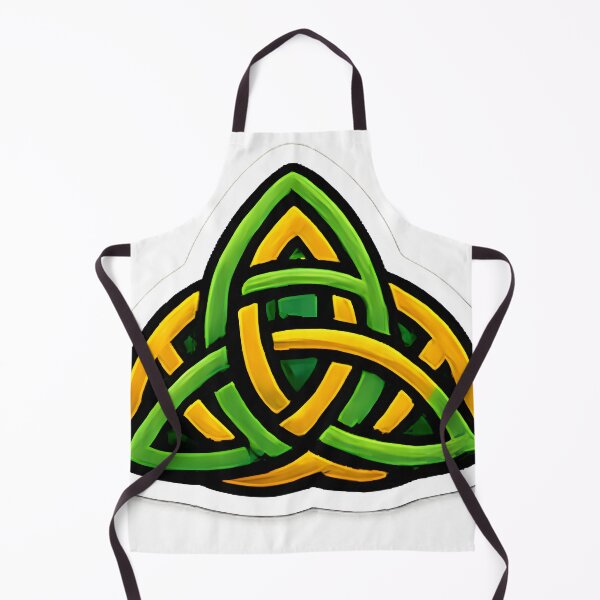 Item preview, Celtic Triquetra Knot Green and Gold Irish Symbol designed and sold by Inkoro.