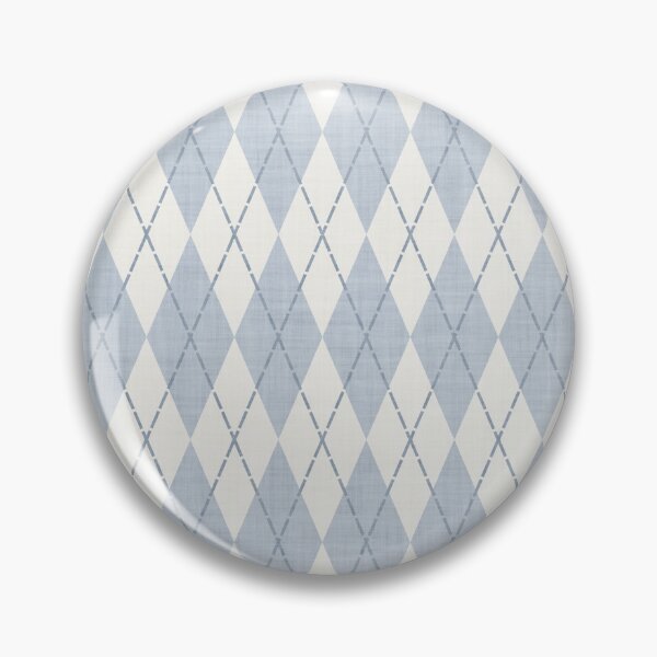 Item preview, Geometric Diamond Harlequin Argyle with Stitch detail Light Blue designed and sold by JasmineGDesigns.