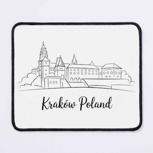 Item preview, Krakow Poland Pencil Sketch designed and sold by MadCatPrints.