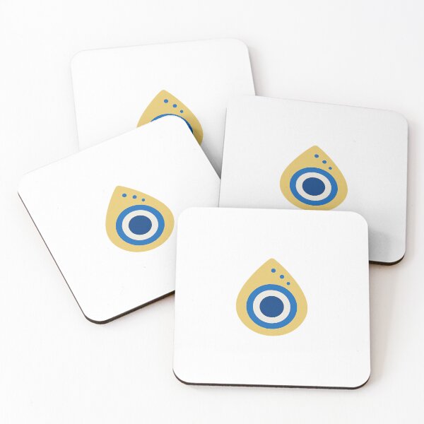 Item preview, Evil Eye – Teardrop Nazar with Gold & Deep Blue designed and sold by ANiyati.