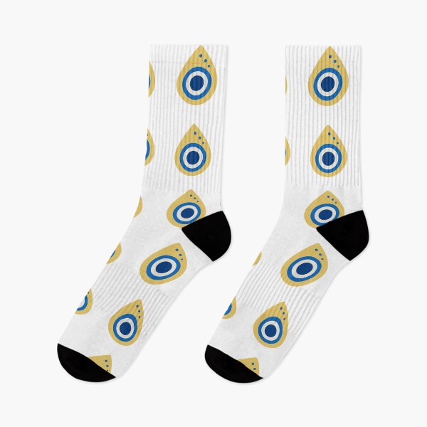 Item preview, Evil Eye – Teardrop Nazar with Gold & Deep Blue designed and sold by ANiyati.
