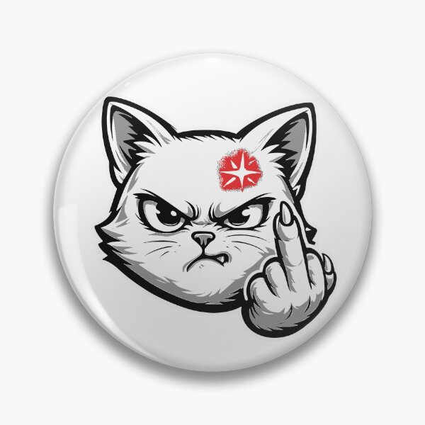 Item preview, Feral Mood Cat — Defiant Paw Mascot designed and sold by zamew.