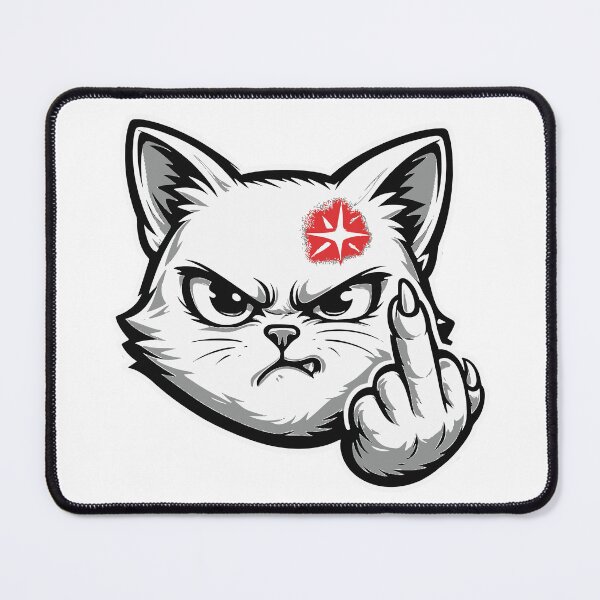 Item preview, Feral Mood Cat — Defiant Paw Mascot designed and sold by zamew.