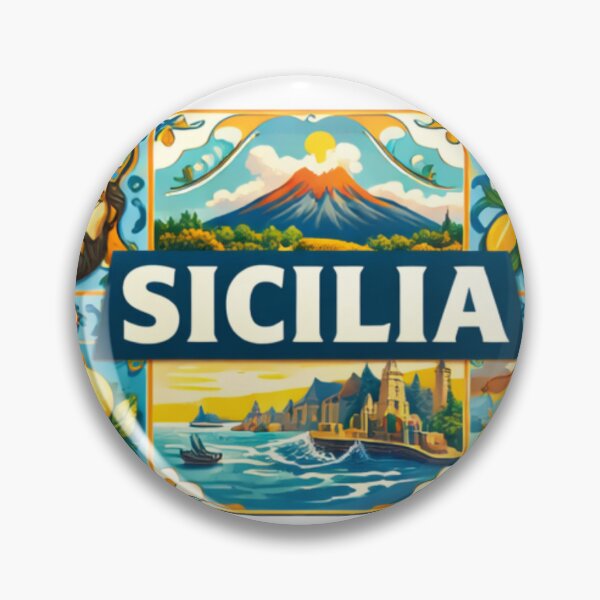 Item preview, Sicily Modern Tourism Poster – Italian Island Graphic Design Bundle designed and sold by OrdazCreativos.