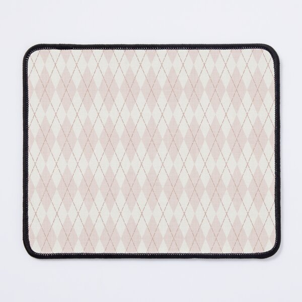 Item preview, Geometric Diamond Harlequin Argyle with Stitch detail Soft Pink designed and sold by JasmineGDesigns.