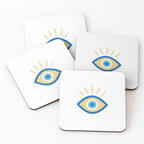 Item preview, Evil Eye – Golden Ray Nazar with Teal & Deep Blue designed and sold by ANiyati.