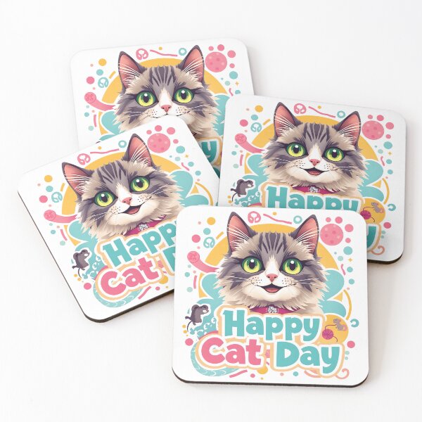 Item preview, Happy Cat Day designed and sold by somegreatthings.