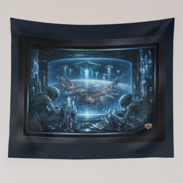 Item preview, Planetary Assault, The Alien Armada Attacks Earth Astonishing AI Concept Art by Xzendor7 designed and sold by Xzendor7 Digital Art Creations.