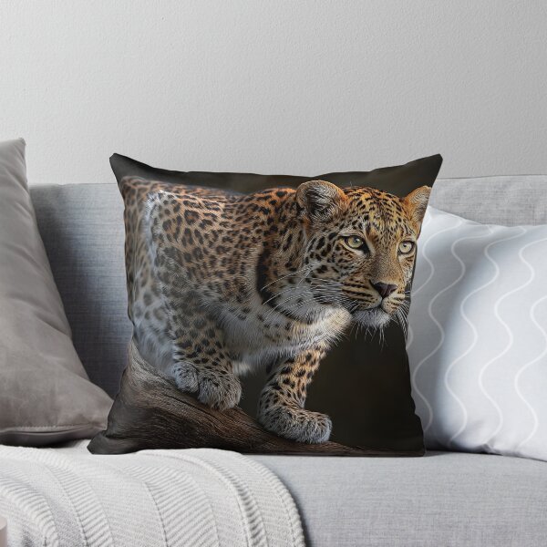 Item preview, Majestic Leopard Resting on a Branch in Nature designed and sold by Artessie.