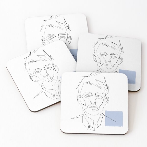 Item preview, Retrato de una línea de Thom Yorke designed and sold by hazyframe.
