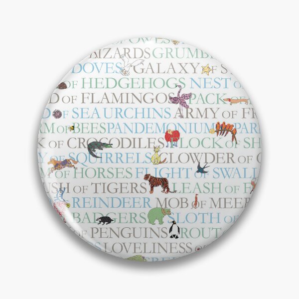 Item preview, Animal Collective Nouns designed and sold by MollyMacLiving.