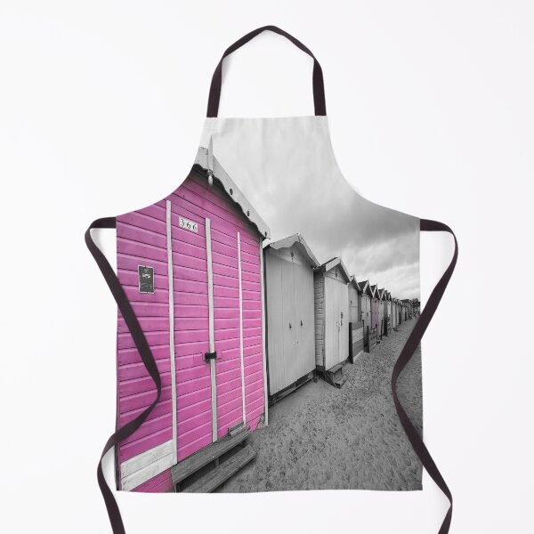 Item preview, English Beach Huts Monochrome Pink designed and sold by Londonimages.