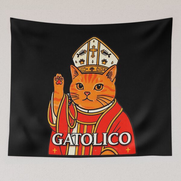 Item preview, Catholic cat designed and sold by T-paw.