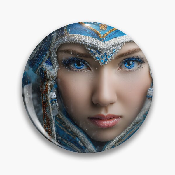 Item preview, Majestic Winter Beauty in Traditional Costume Portrait designed and sold by Artessie.