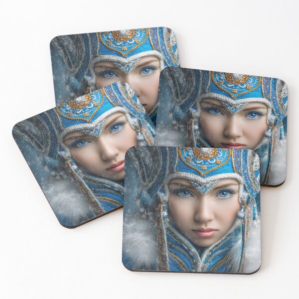 Item preview, Majestic Winter Beauty in Traditional Costume Portrait designed and sold by Artessie.