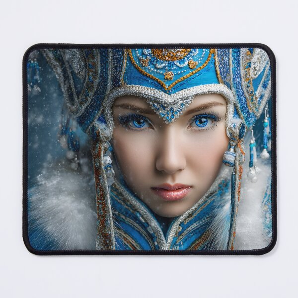 Item preview, Majestic Winter Beauty in Traditional Costume Portrait designed and sold by Artessie.