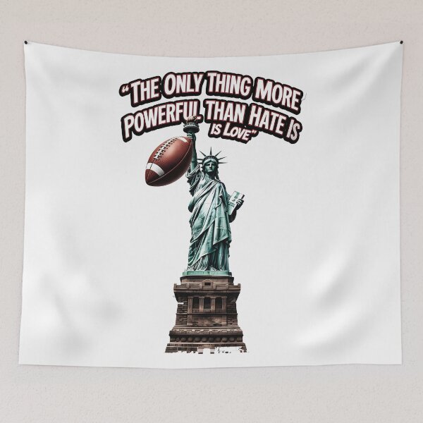 Item preview, The Only Thing More Powerful Than Hate Is Love Stadium Unity Concept designed and sold by Uglyandcute.