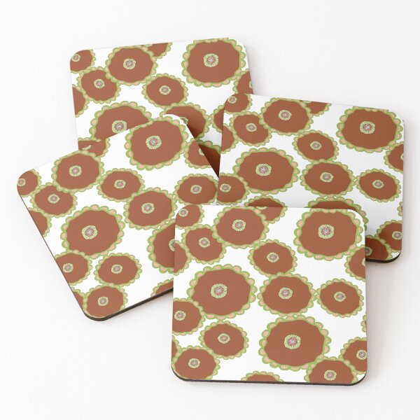 Item preview, Scalloped Botanicals on white designed and sold by phatlizzardart.